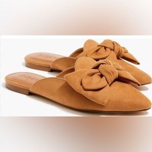 JCrew Bow Mules 7.5
